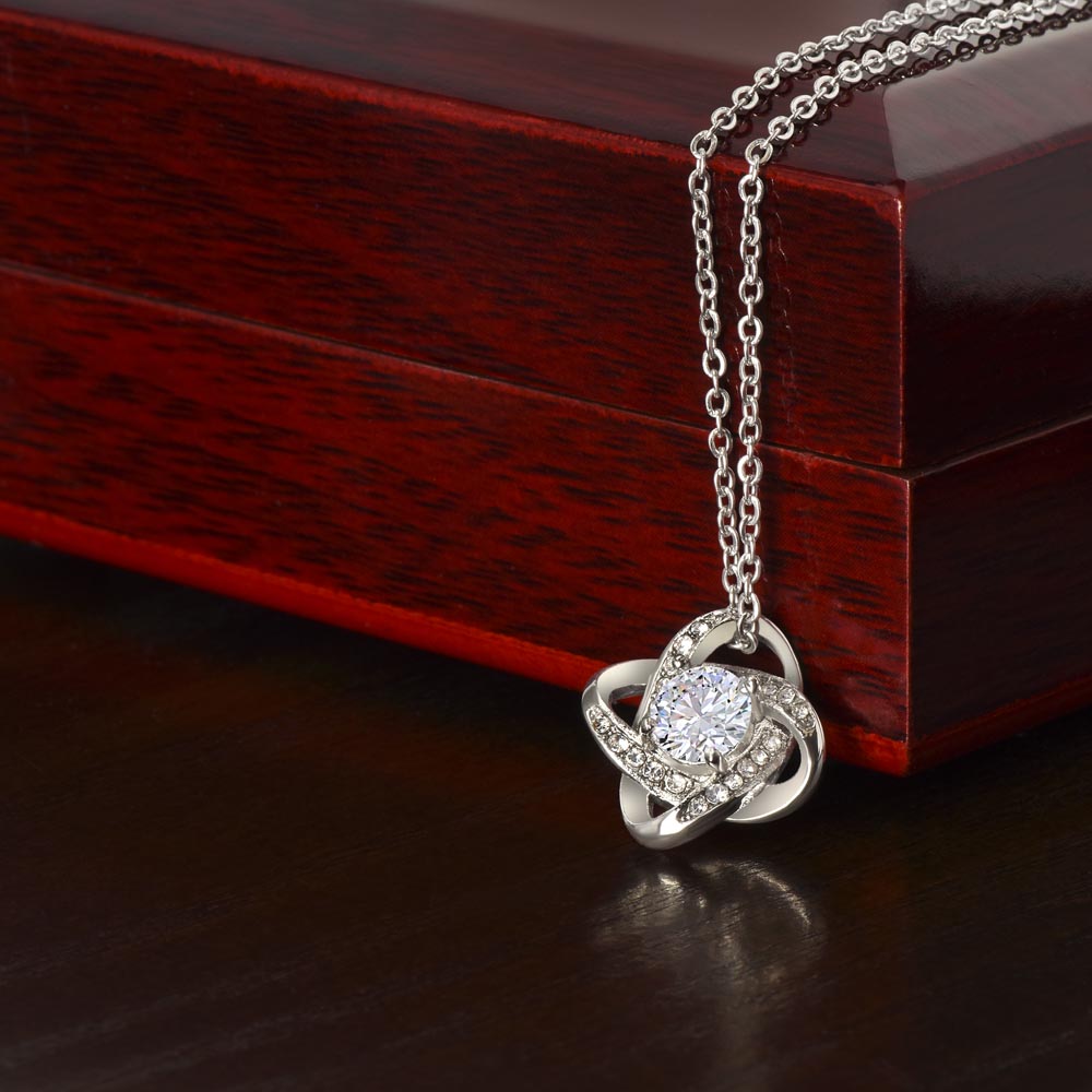 To My Everything Necklace for Wife – Inspirational Love Knot Pendant for Bride from Groom – Wedding Anniversary, Birthday, and Special Occasion Gifts for Women – With All My Love Necklace for Her