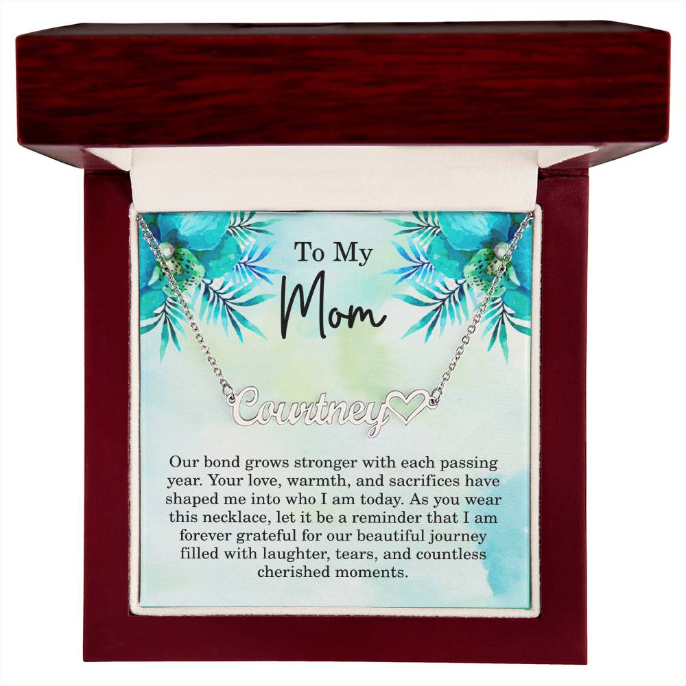 Personalized Gifts for Mom – Custom Mothers Day Necklace - Name Jewelry for Mom
