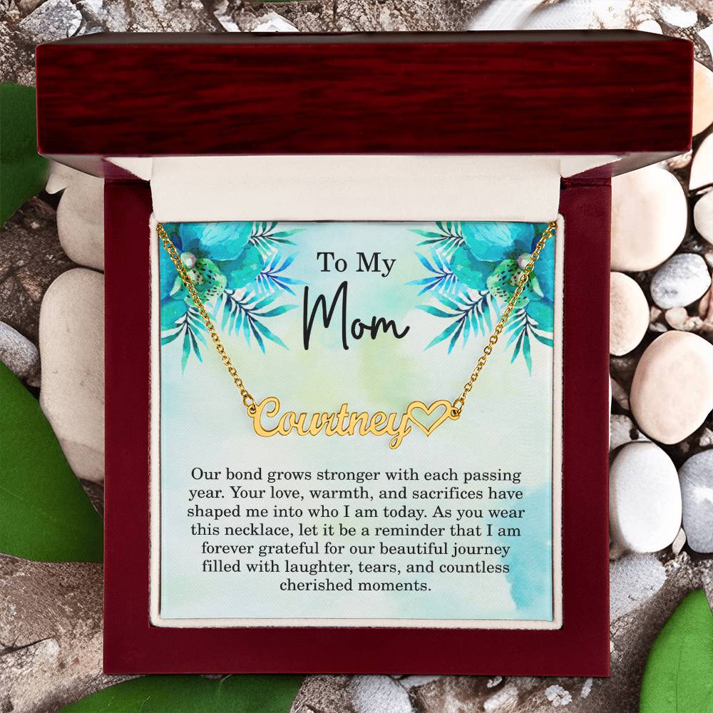 Personalized Gifts for Mom – Custom Mothers Day Necklace - Name Jewelry for Mom