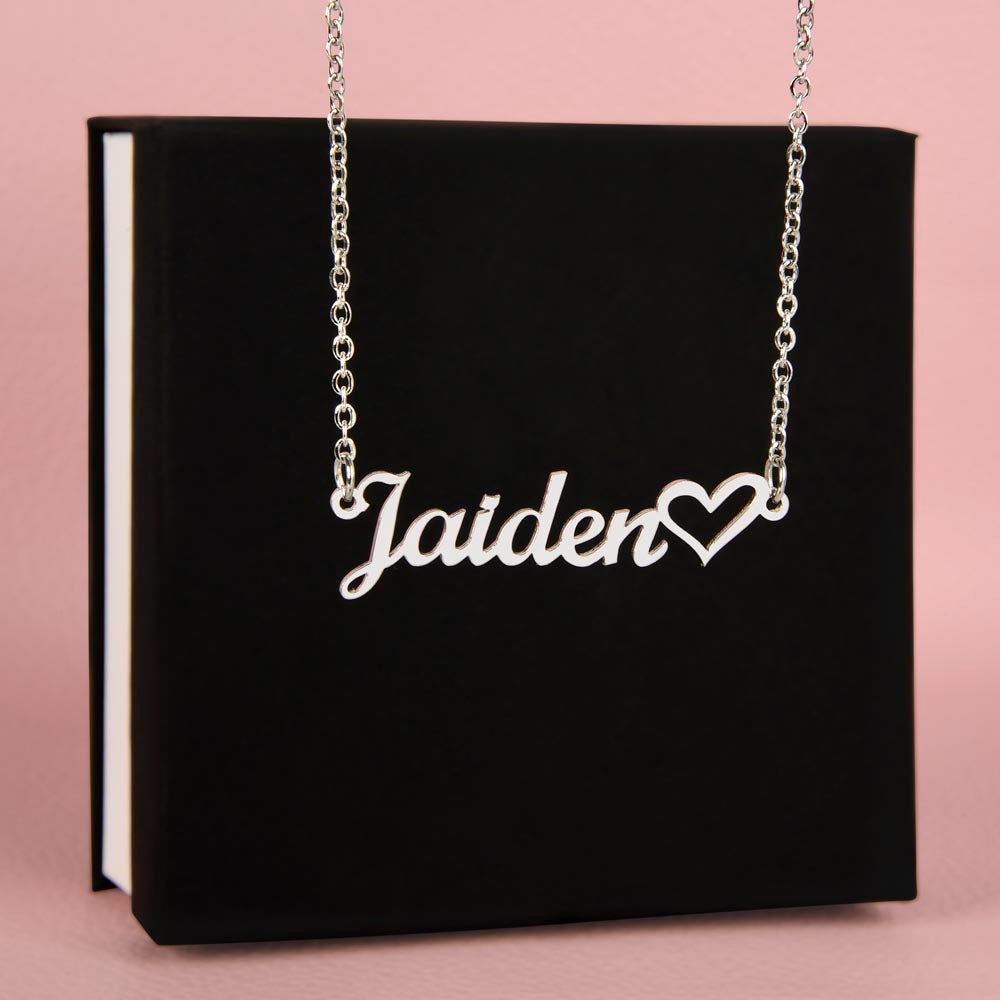 Personalized Name Necklace for Her Gold Over Stainless Steel Personalized Necklace for Her Christmas Gift for Her Personalized