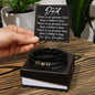 To My Dad Bracelet, Dad Christmas Gift, Inspirational Gifts for Father's Day from Son, Dad Gift from Daughter, No Greater Gift Than Father's Hug
