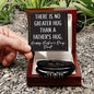 Fathers Day Gifts from Daughter Happy Fathers Day Gift There is No Greater Hug Than a Father's Hug Dad Love You Forever Bracelet