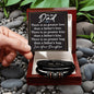 To My Dad Bracelet, Dad Christmas Gift, Inspirational Gifts for Father's Day from Son, Dad Gift from Daughter, No Greater Gift Than Father's Hug