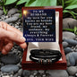 Husband Christmas Gift from Wife Husband Bracelet My Love For You Knows No Bounds Husband Valentine's Day Gift