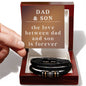Dad Son Bracelet Dad Bracelet from Son Son Christmas Gift from Dad Fathers Day Bracelet The Love Between Dad and Son is Forever