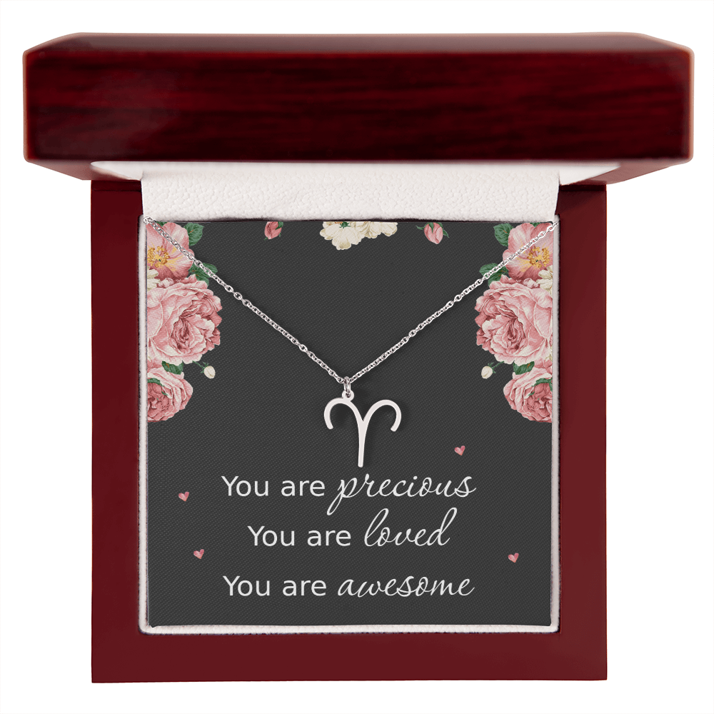 Necklace for Daughters with Message Card Christmas Gifts for Granddaughters Pisces Necklace Zodiac Necklaces All Signs
