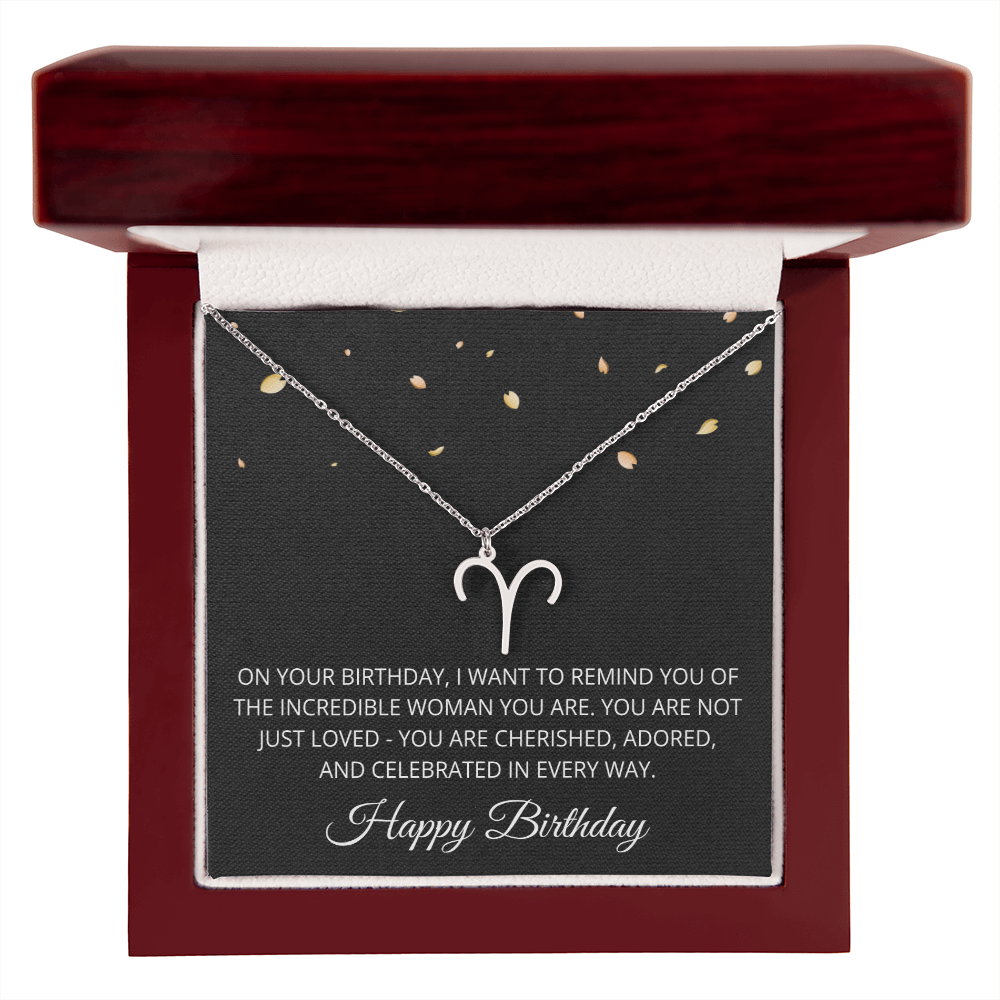 Aries Necklace for Her Taurus Gifts for Women Zodiac Necklace for Birthday Gifts for Daughter Women Birthday All Zodiac Signs