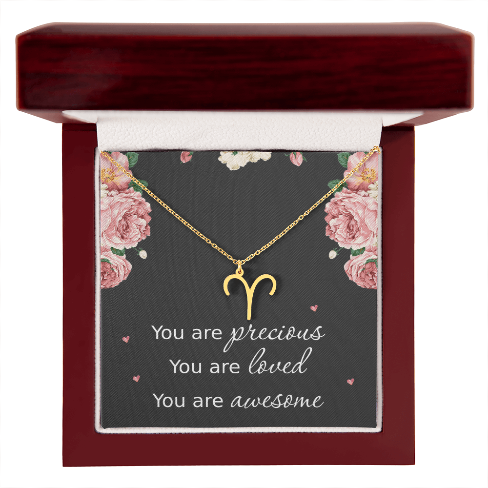 Necklace for Daughters with Message Card Christmas Gifts for Granddaughters Pisces Necklace Zodiac Necklaces All Signs