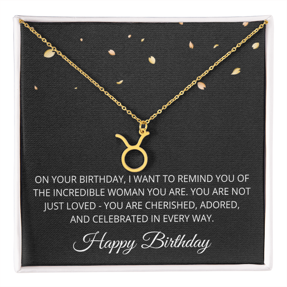 Aries Necklace for Her Taurus Gifts for Women Zodiac Necklace for Birthday Gifts for Daughter Women Birthday All Zodiac Signs