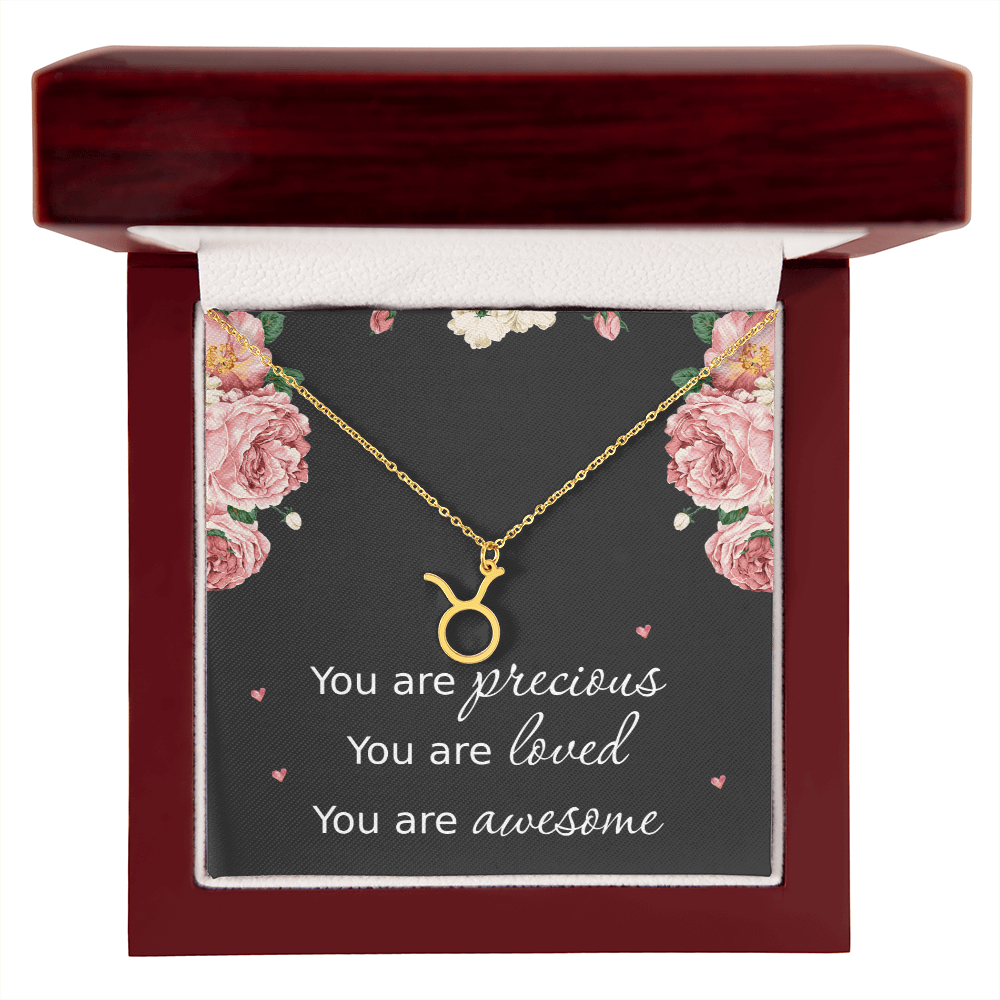 Necklace for Daughters with Message Card Christmas Gifts for Granddaughters Pisces Necklace Zodiac Necklaces All Signs