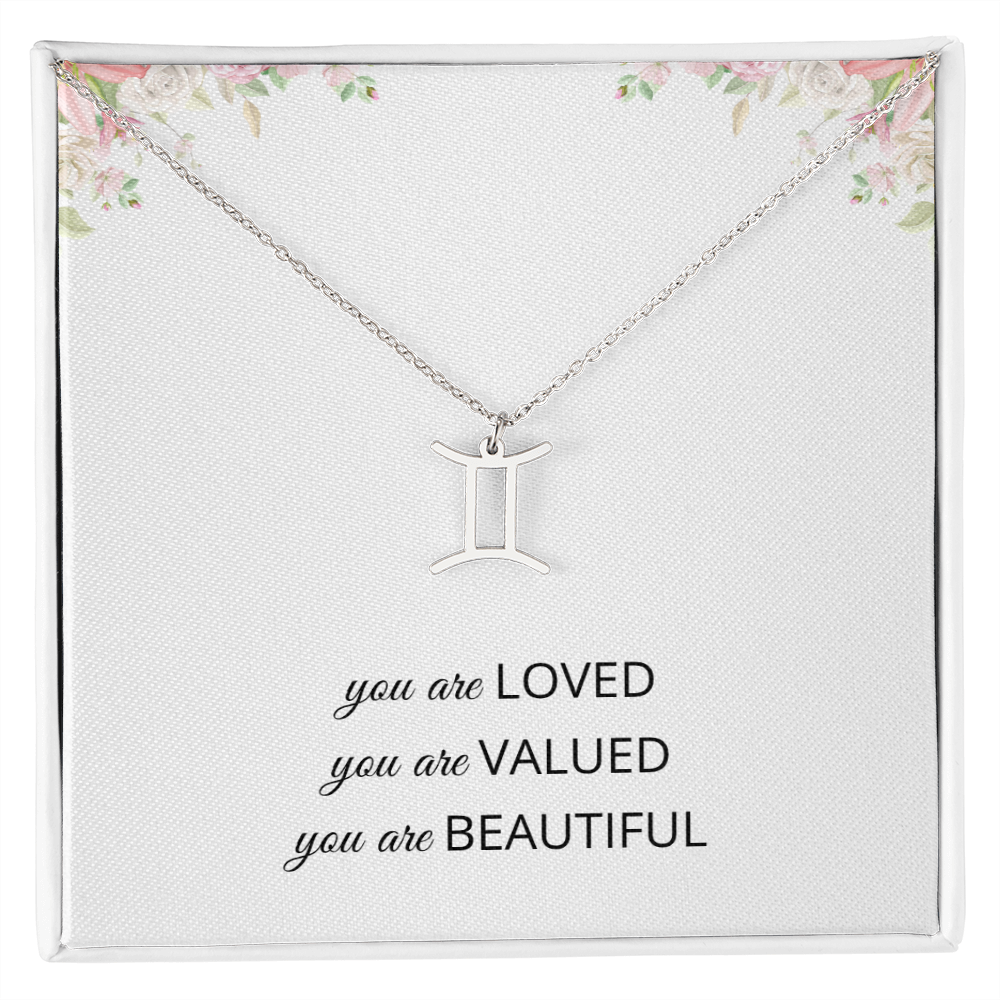 Necklace Gifts for Women Affirmation Birthday Gift for Daughter Granddaughter Christmas Gift Mantra Necklace Niece Gift Virgo Sagittarius Zodiac Gifts All Signs