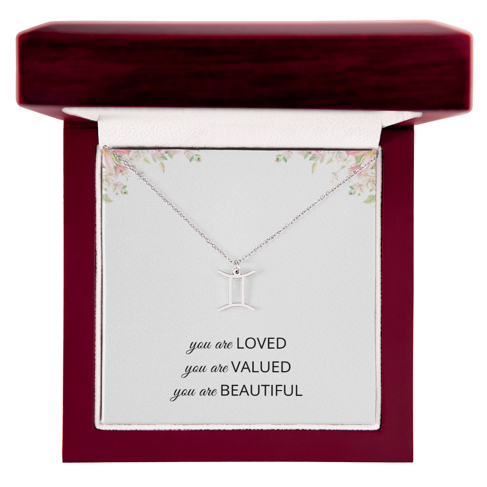 Necklace Gifts for Women Affirmation Birthday Gift for Daughter Granddaughter Christmas Gift Mantra Necklace Niece Gift Virgo Sagittarius Zodiac Gifts All Signs