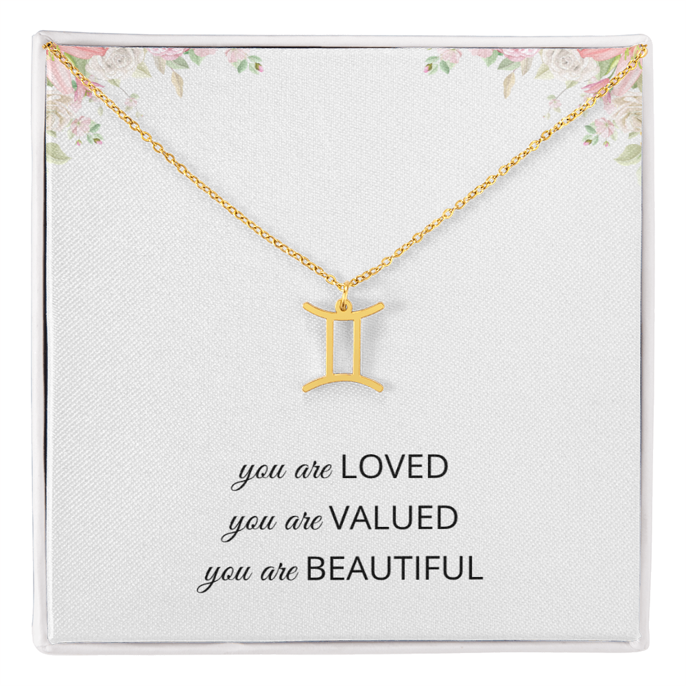 Necklace Gifts for Women Affirmation Birthday Gift for Daughter Granddaughter Christmas Gift Mantra Necklace Niece Gift Virgo Sagittarius Zodiac Gifts All Signs