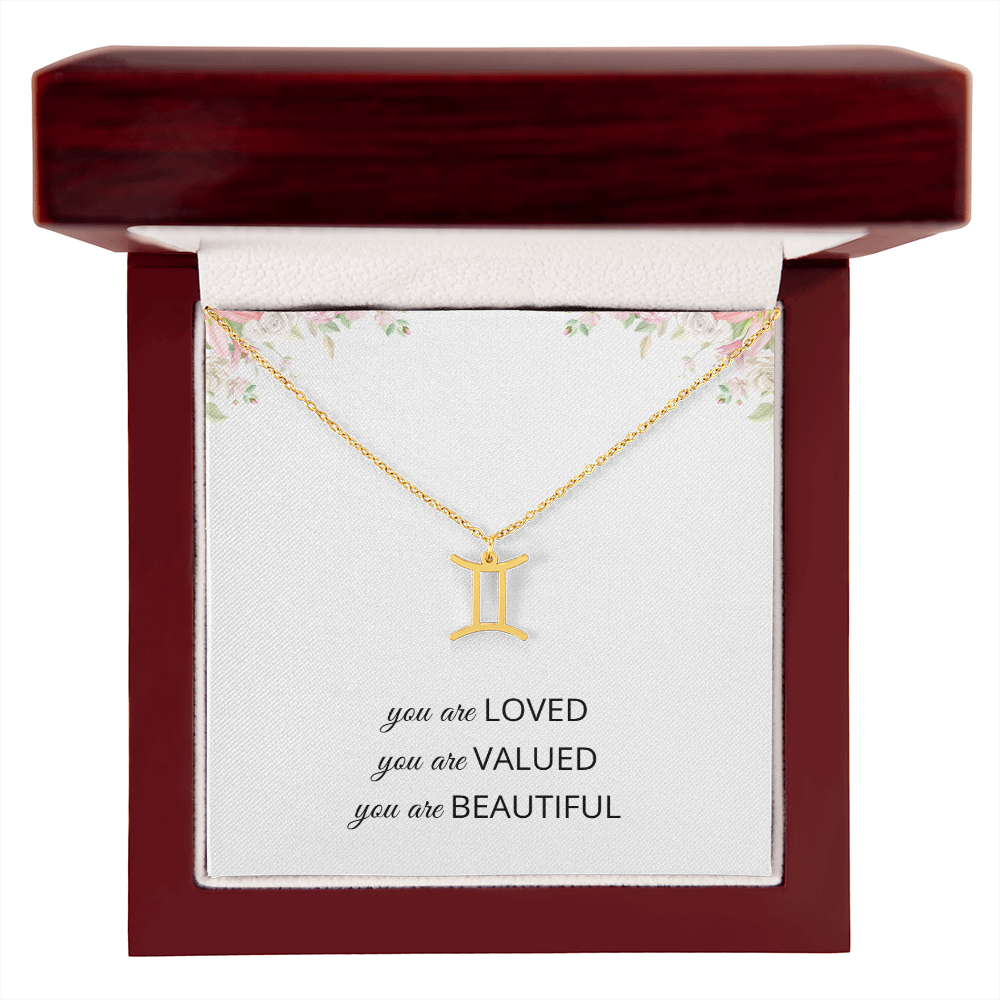 Necklace Gifts for Women Affirmation Birthday Gift for Daughter Granddaughter Christmas Gift Mantra Necklace Niece Gift Virgo Sagittarius Zodiac Gifts All Signs