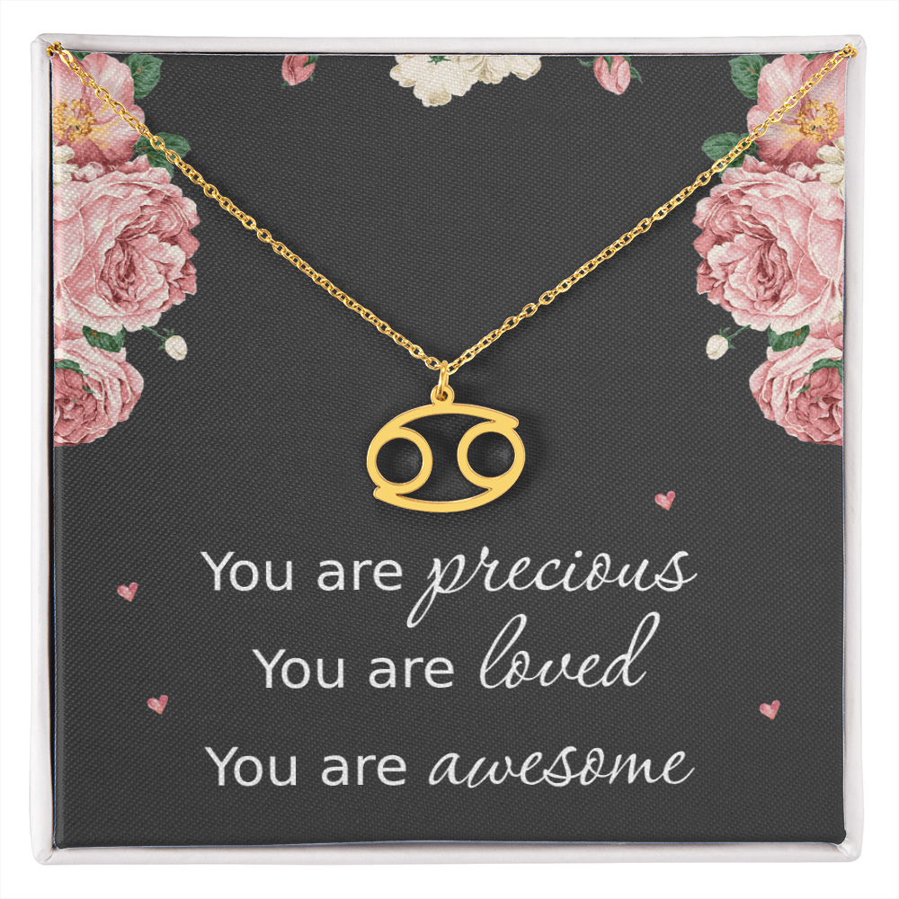 Necklace for Daughters with Message Card Christmas Gifts for Granddaughters Pisces Necklace Zodiac Necklaces All Signs