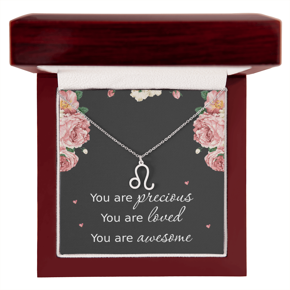 Necklace for Daughters with Message Card Christmas Gifts for Granddaughters Pisces Necklace Zodiac Necklaces All Signs