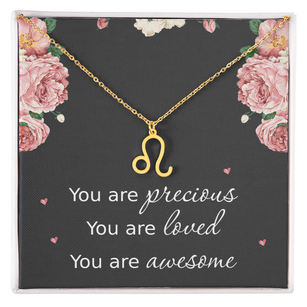 Necklace for Daughters with Message Card Christmas Gifts for Granddaughters Pisces Necklace Zodiac Necklaces All Signs