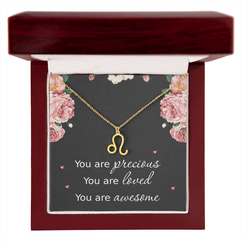 Necklace for Daughters with Message Card Christmas Gifts for Granddaughters Pisces Necklace Zodiac Necklaces All Signs