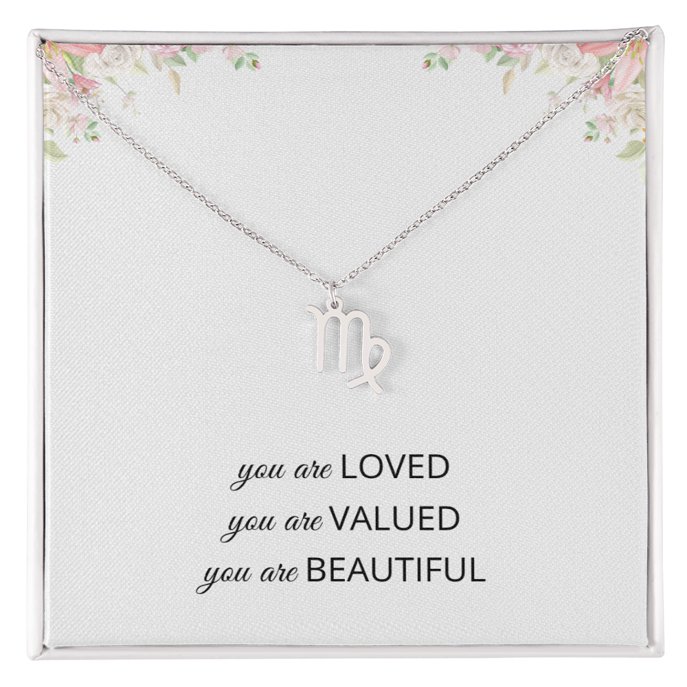 Necklace Gifts for Women Affirmation Birthday Gift for Daughter Granddaughter Christmas Gift Mantra Necklace Niece Gift Virgo Sagittarius Zodiac Gifts All Signs