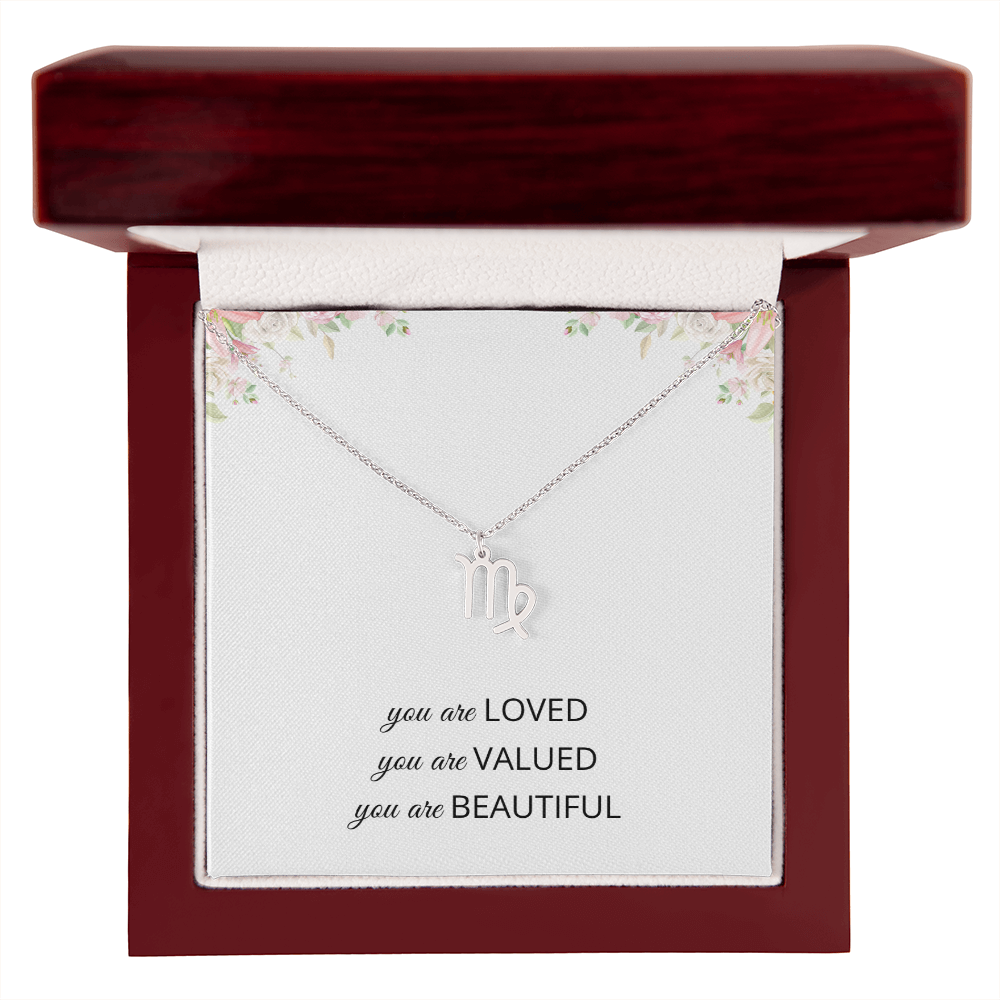 Necklace Gifts for Women Affirmation Birthday Gift for Daughter Granddaughter Christmas Gift Mantra Necklace Niece Gift Virgo Sagittarius Zodiac Gifts All Signs