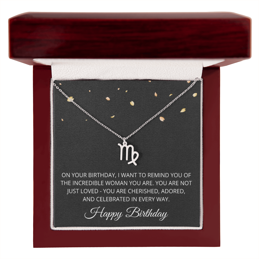 Aries Necklace for Her Taurus Gifts for Women Zodiac Necklace for Birthday Gifts for Daughter Women Birthday All Zodiac Signs