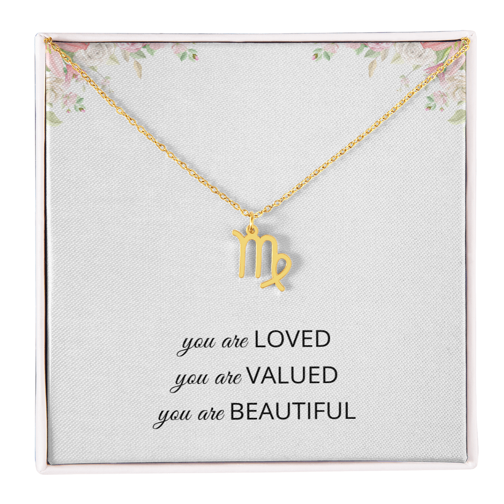 Necklace Gifts for Women Affirmation Birthday Gift for Daughter Granddaughter Christmas Gift Mantra Necklace Niece Gift Virgo Sagittarius Zodiac Gifts All Signs