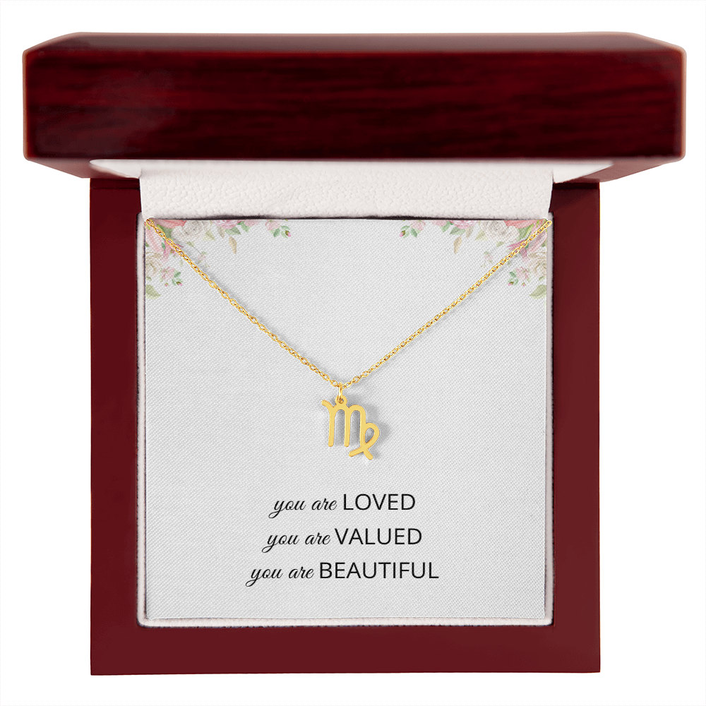 Necklace Gifts for Women Affirmation Birthday Gift for Daughter Granddaughter Christmas Gift Mantra Necklace Niece Gift Virgo Sagittarius Zodiac Gifts All Signs