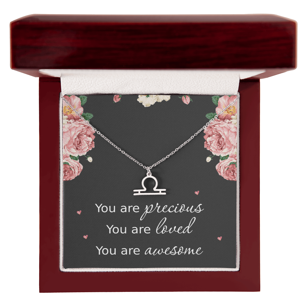 Necklace for Daughters with Message Card Christmas Gifts for Granddaughters Pisces Necklace Zodiac Necklaces All Signs