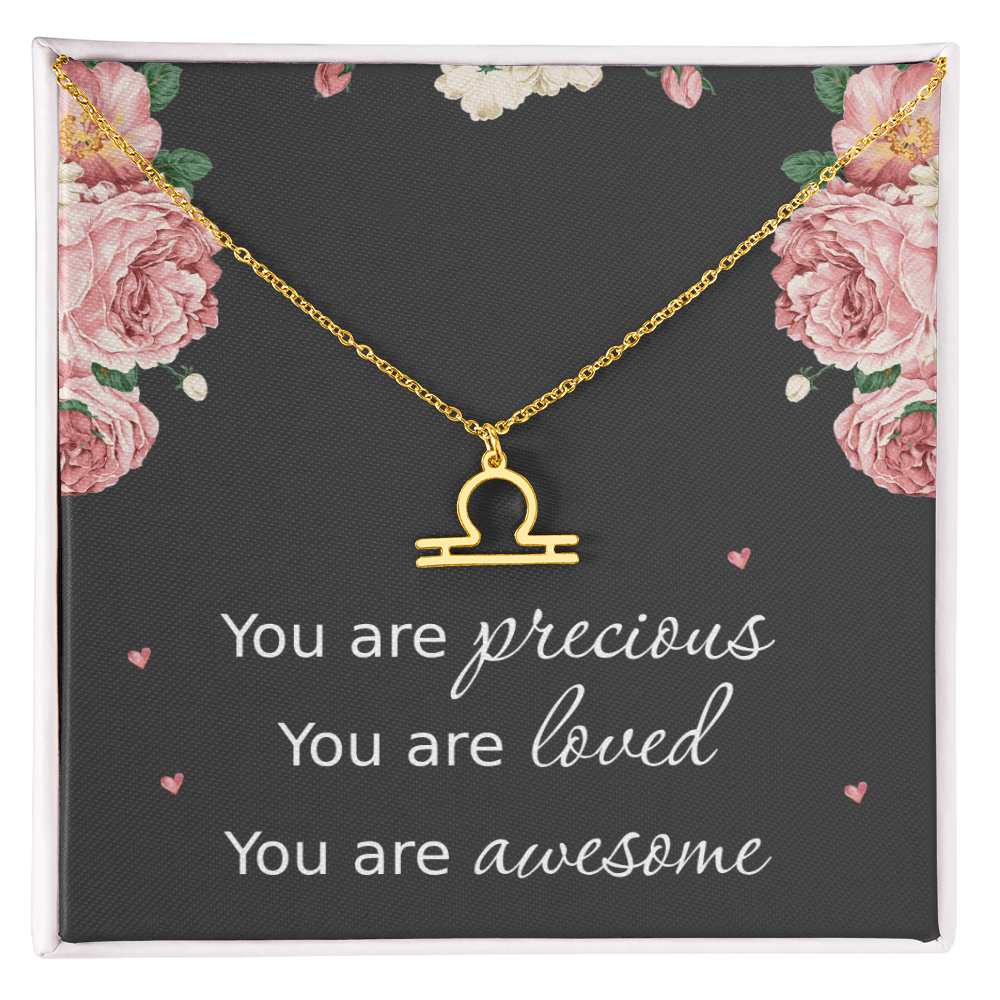 Necklace for Daughters with Message Card Christmas Gifts for Granddaughters Pisces Necklace Zodiac Necklaces All Signs