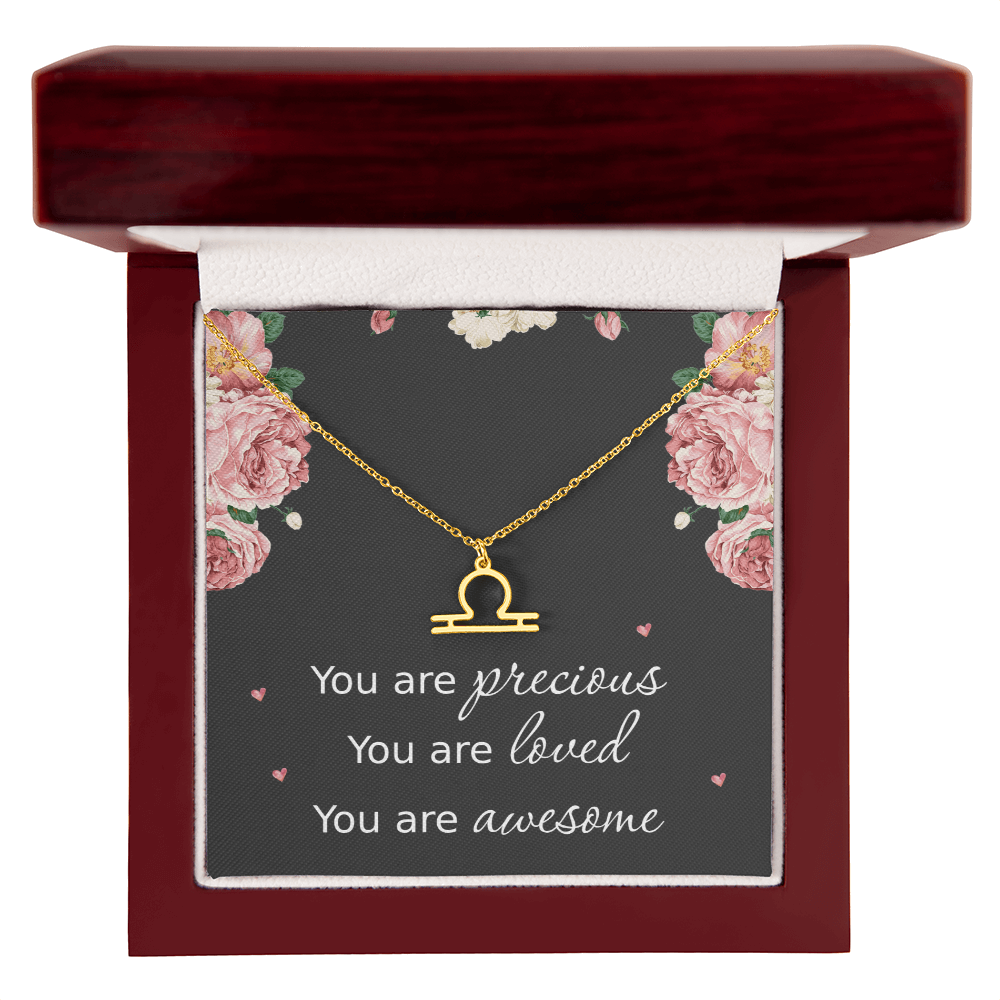 Necklace for Daughters with Message Card Christmas Gifts for Granddaughters Pisces Necklace Zodiac Necklaces All Signs