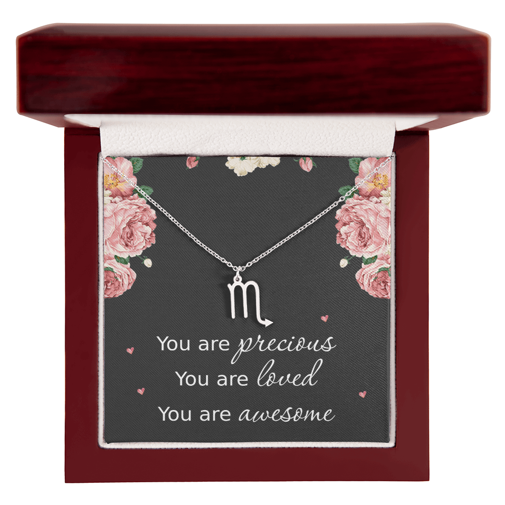 Necklace for Daughters with Message Card Christmas Gifts for Granddaughters Pisces Necklace Zodiac Necklaces All Signs