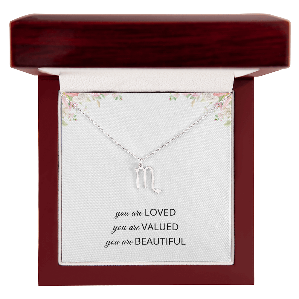 Necklace Gifts for Women Affirmation Birthday Gift for Daughter Granddaughter Christmas Gift Mantra Necklace Niece Gift Virgo Sagittarius Zodiac Gifts All Signs
