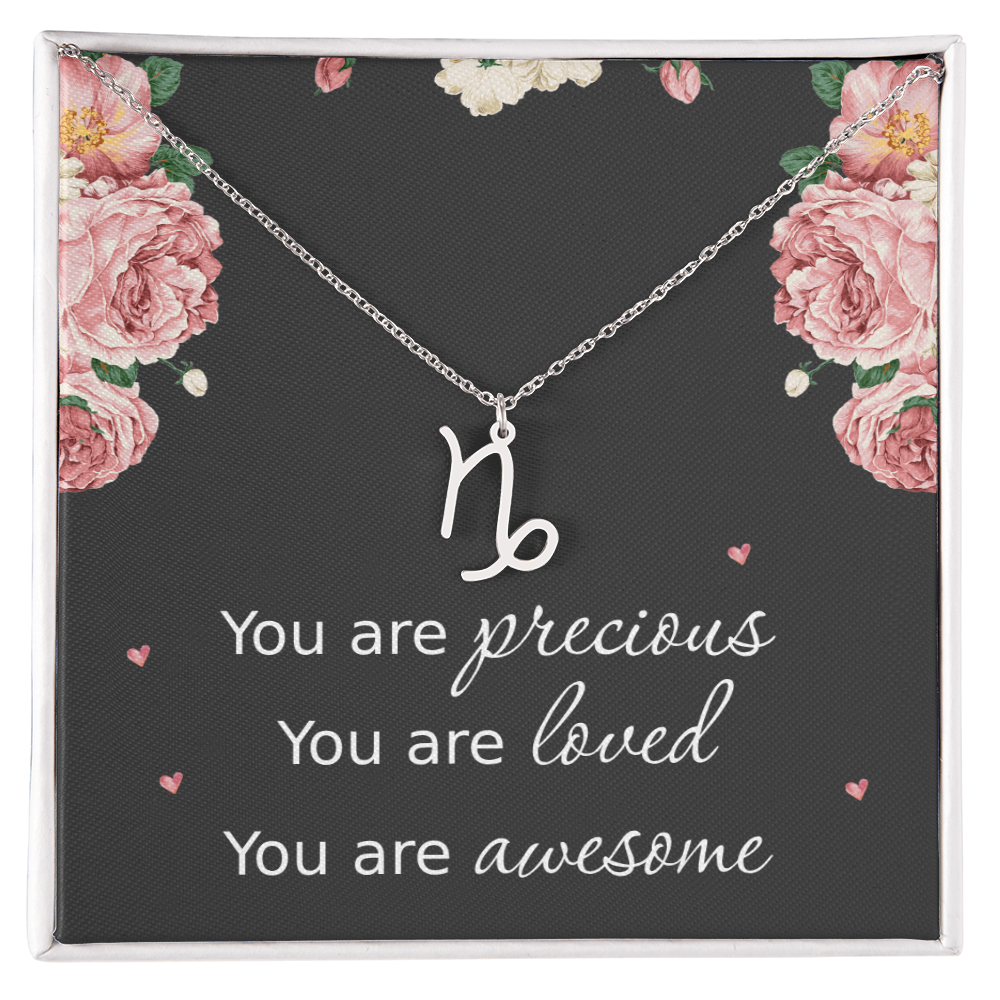 Necklace for Daughters with Message Card Christmas Gifts for Granddaughters Pisces Necklace Zodiac Necklaces All Signs