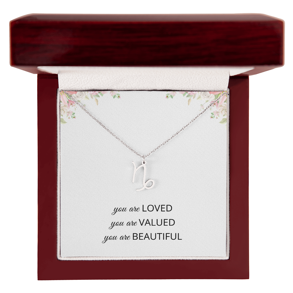 Necklace Gifts for Women Affirmation Birthday Gift for Daughter Granddaughter Christmas Gift Mantra Necklace Niece Gift Virgo Sagittarius Zodiac Gifts All Signs