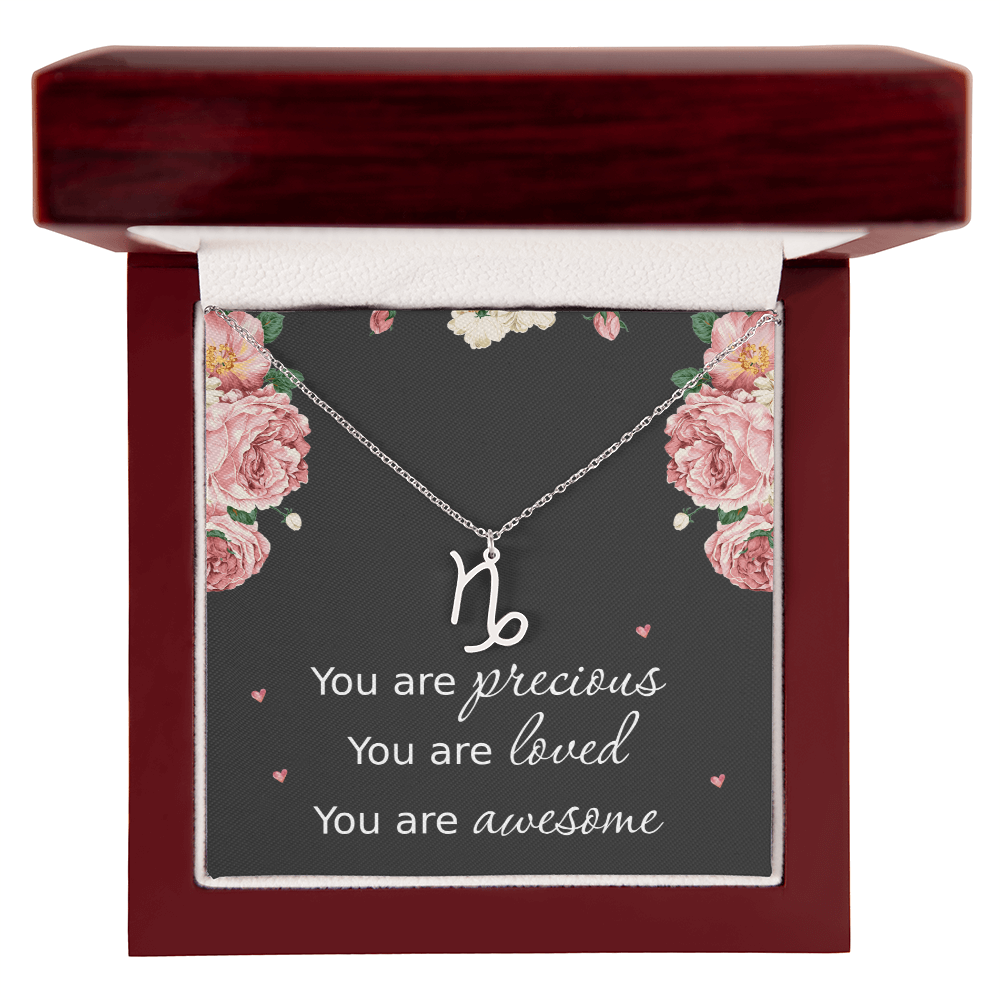 Necklace for Daughters with Message Card Christmas Gifts for Granddaughters Pisces Necklace Zodiac Necklaces All Signs