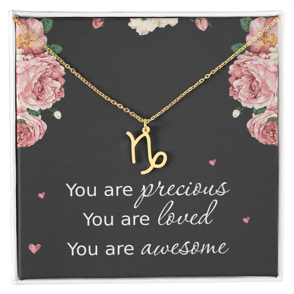 Necklace for Daughters with Message Card Christmas Gifts for Granddaughters Pisces Necklace Zodiac Necklaces All Signs