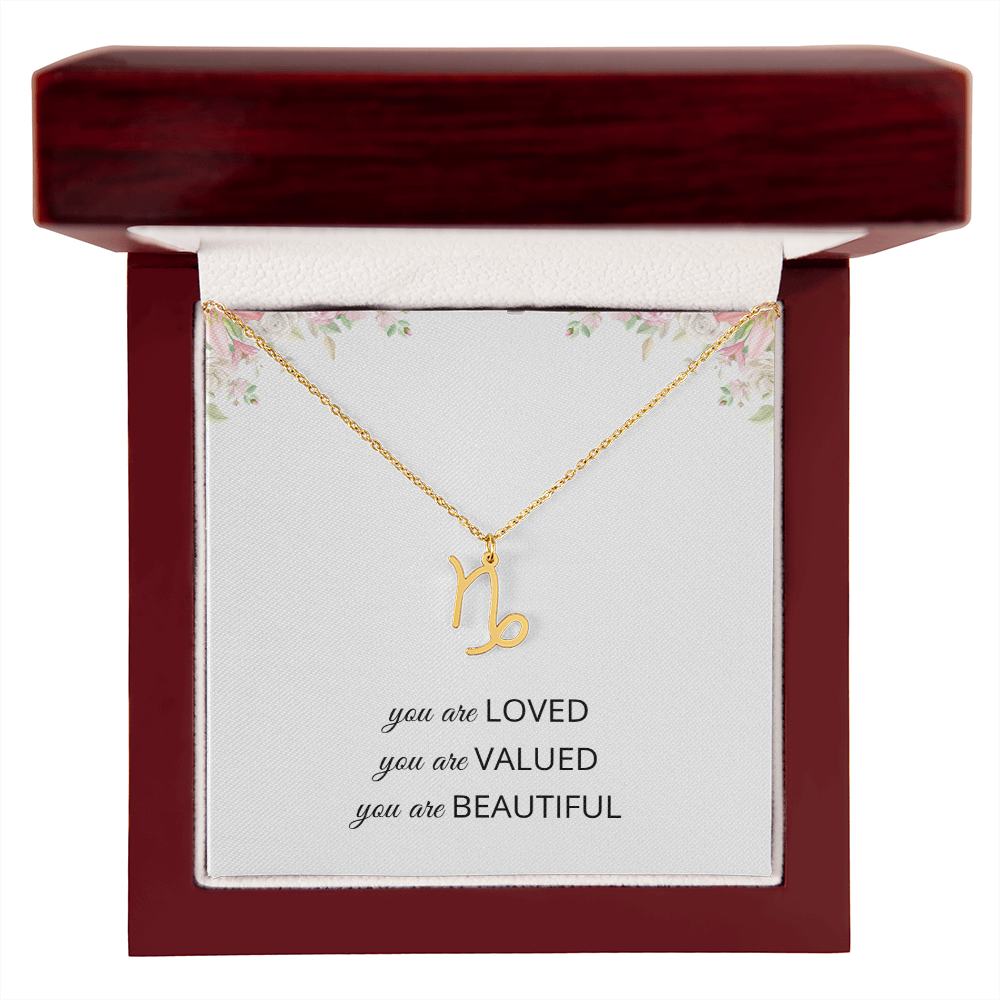 Necklace Gifts for Women Affirmation Birthday Gift for Daughter Granddaughter Christmas Gift Mantra Necklace Niece Gift Virgo Sagittarius Zodiac Gifts All Signs