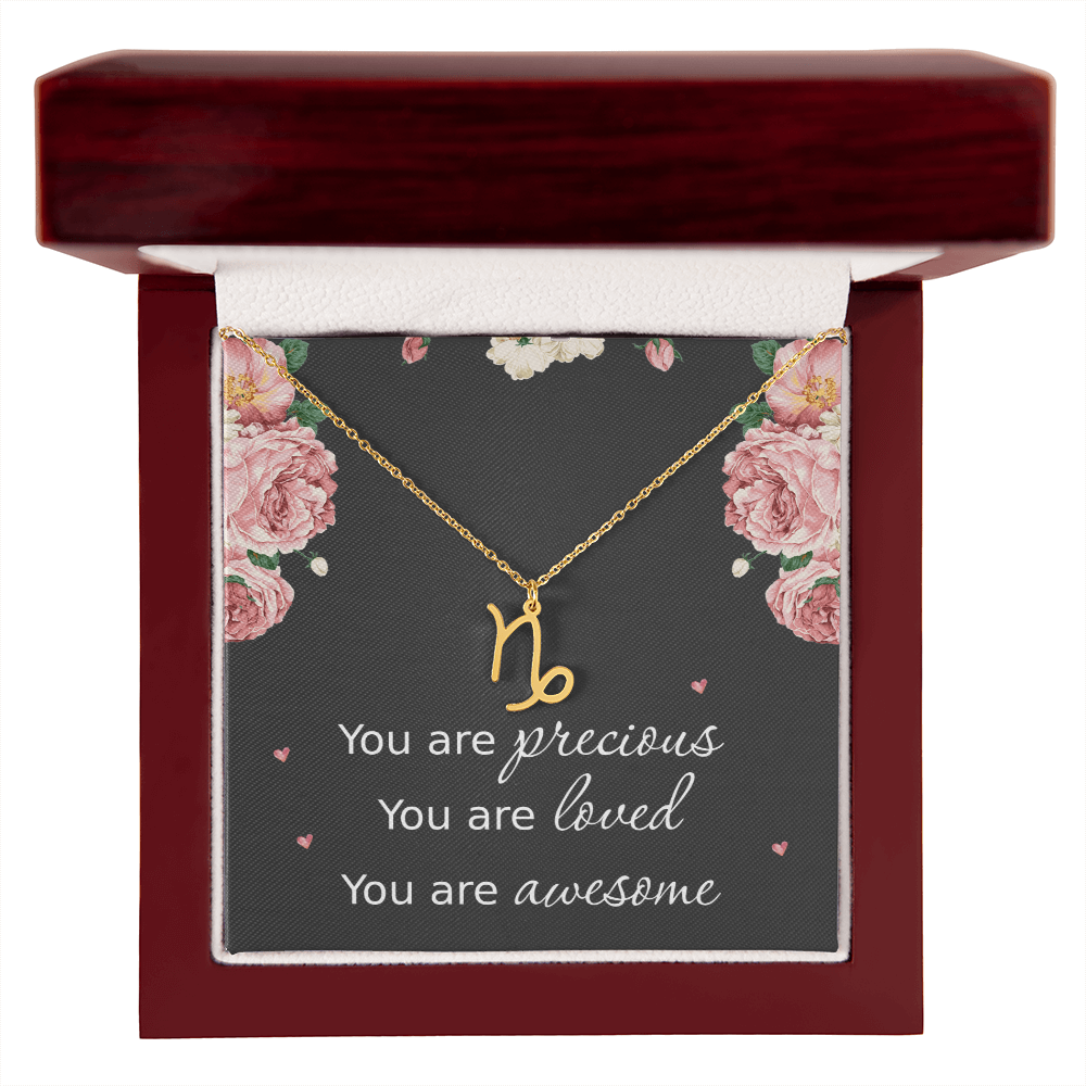 Necklace for Daughters with Message Card Christmas Gifts for Granddaughters Pisces Necklace Zodiac Necklaces All Signs