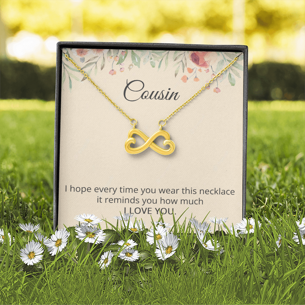 Cousin Necklace Cousin Birthday Gift Reminds You I Love You Cousin Christmas Gift for Her Heart Love Pendant