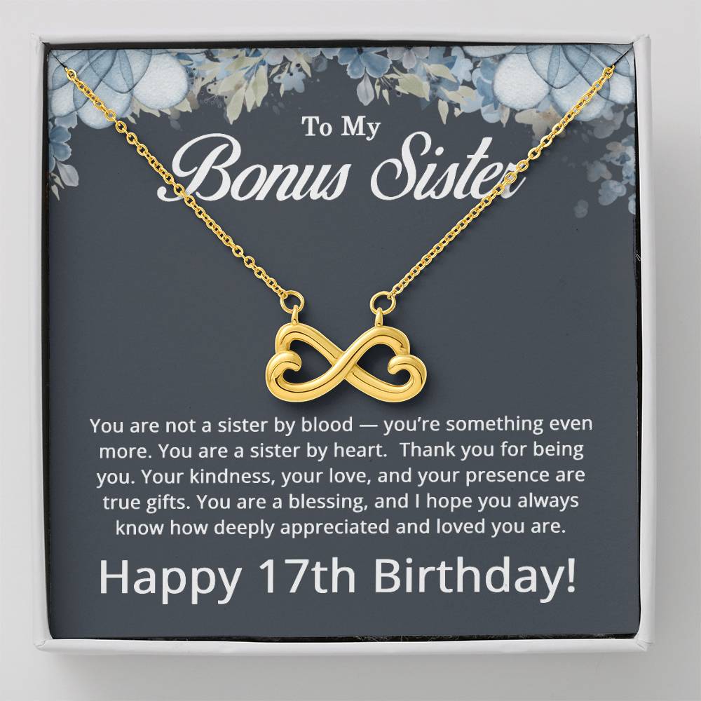 17th Birthday Gifts for Bonus Sister - To My Bonus Sister Necklace