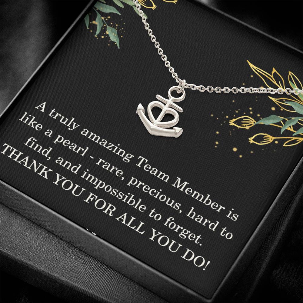 Team Member Christmas Gift Coworker Necklace Colleague Appreciation Gift Work Gift Exchange Christmas Gift