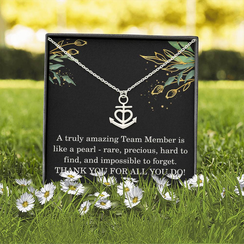 Team Member Christmas Gift Coworker Necklace Colleague Appreciation Gift Work Gift Exchange Christmas Gift