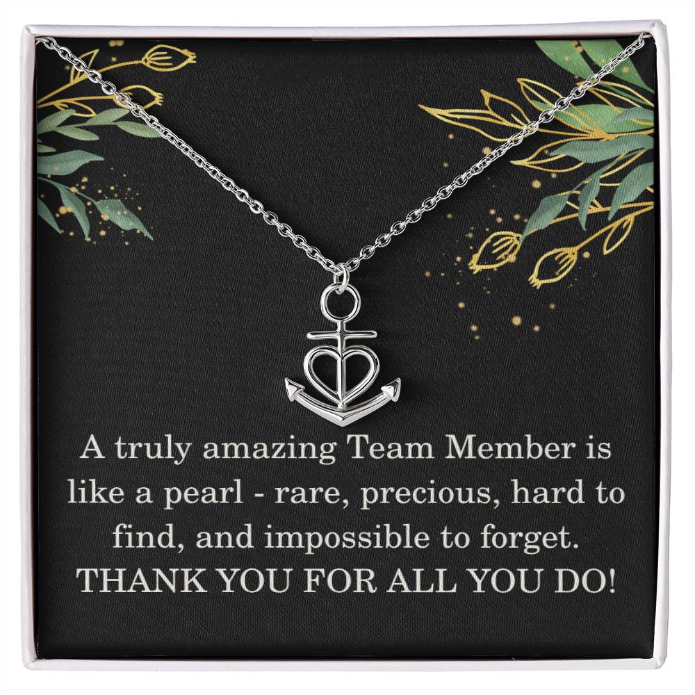 Team Member Christmas Gift Coworker Necklace Colleague Appreciation Gift Work Gift Exchange Christmas Gift