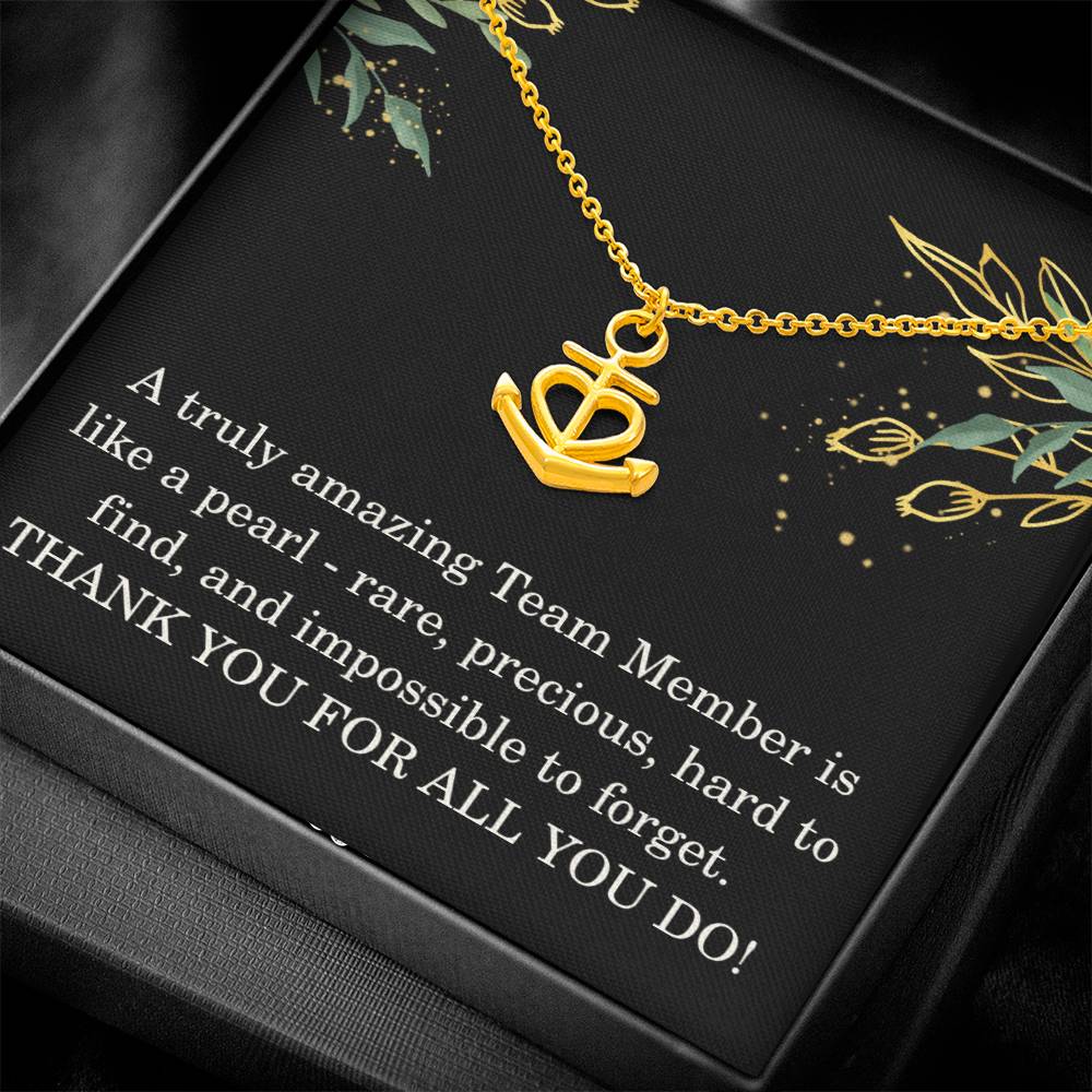 Team Member Christmas Gift Coworker Necklace Colleague Appreciation Gift Work Gift Exchange Christmas Gift
