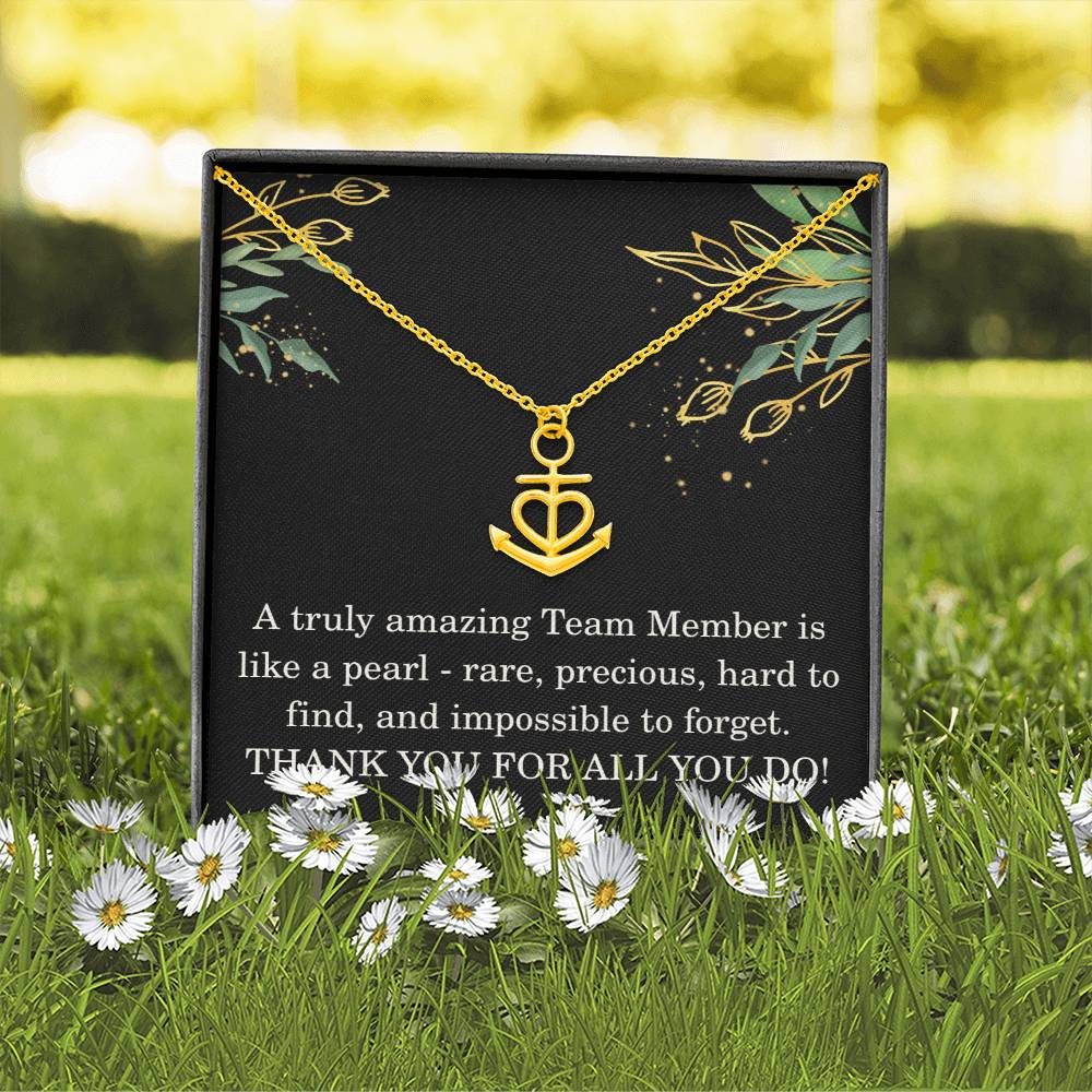 Team Member Christmas Gift Coworker Necklace Colleague Appreciation Gift Work Gift Exchange Christmas Gift