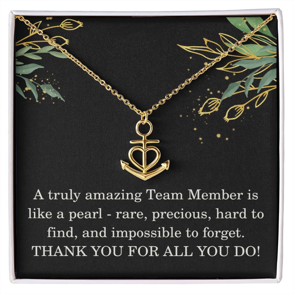 Team Member Christmas Gift Coworker Necklace Colleague Appreciation Gift Work Gift Exchange Christmas Gift