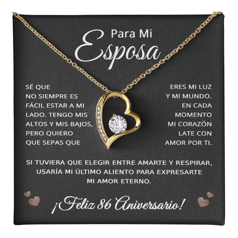 86 Anos de Aniversario Para Mi Esposa - 86 Year Aniversario Gift for Her