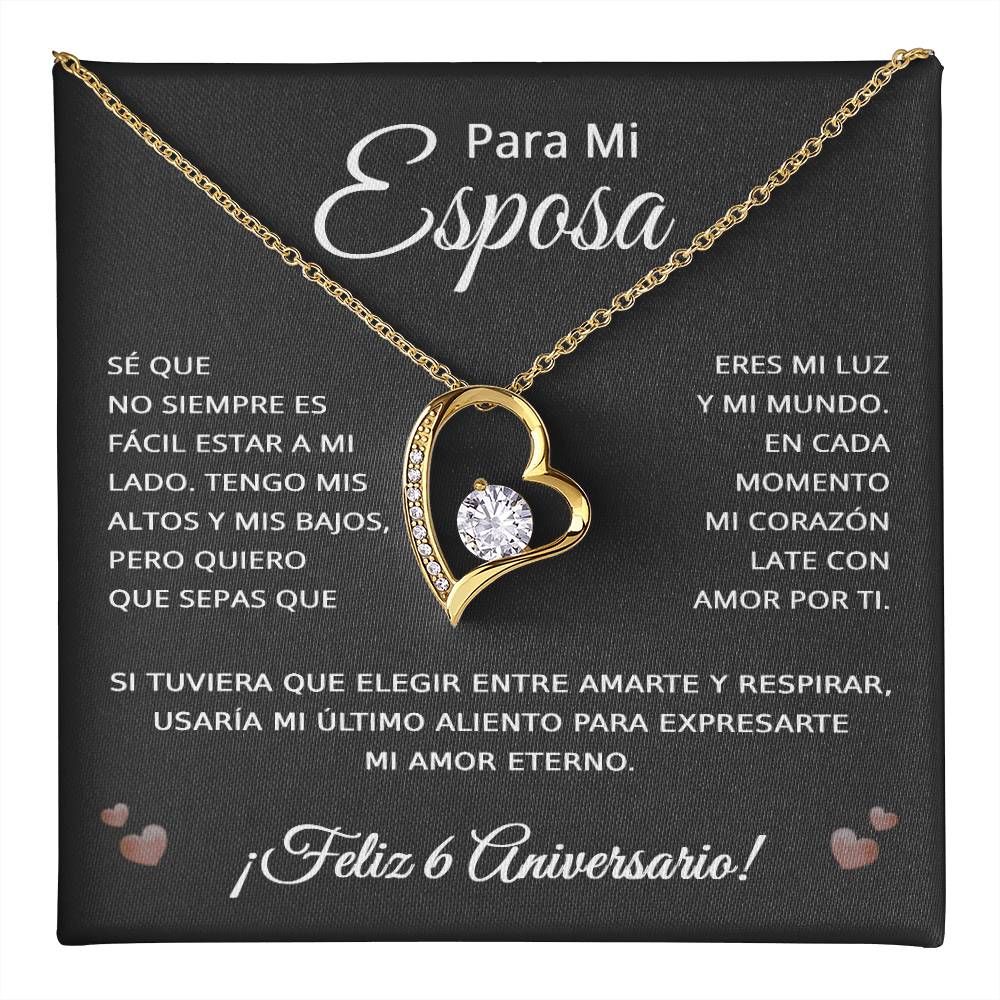 6 Anos de Aniversario Para Mi Esposa - 6 Year Aniversario Gift for Her