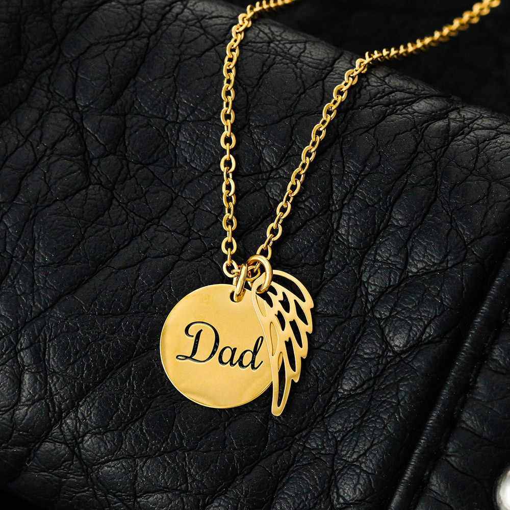 Dad Memorial Necklace for Sister Loss of Father Jewelry A Piece Heart in Heaven Necklace Dad Bereavement Gift for Daughter