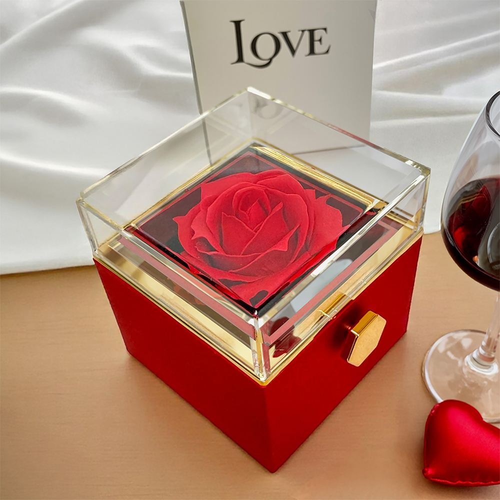 To My Mom Necklace from Daughter and Son – Love Knot Pendant in Luxurious Preserved Rose Gift Box – Mother's Day or Birthday Gift